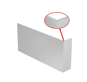 One-piece Panel with Return